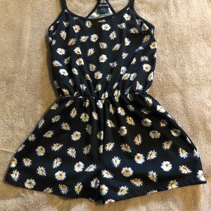 Short flower romper